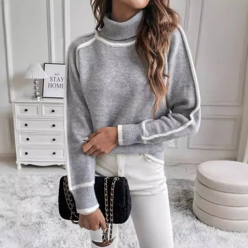Camila | Suéter Elegante de Cuello Alto