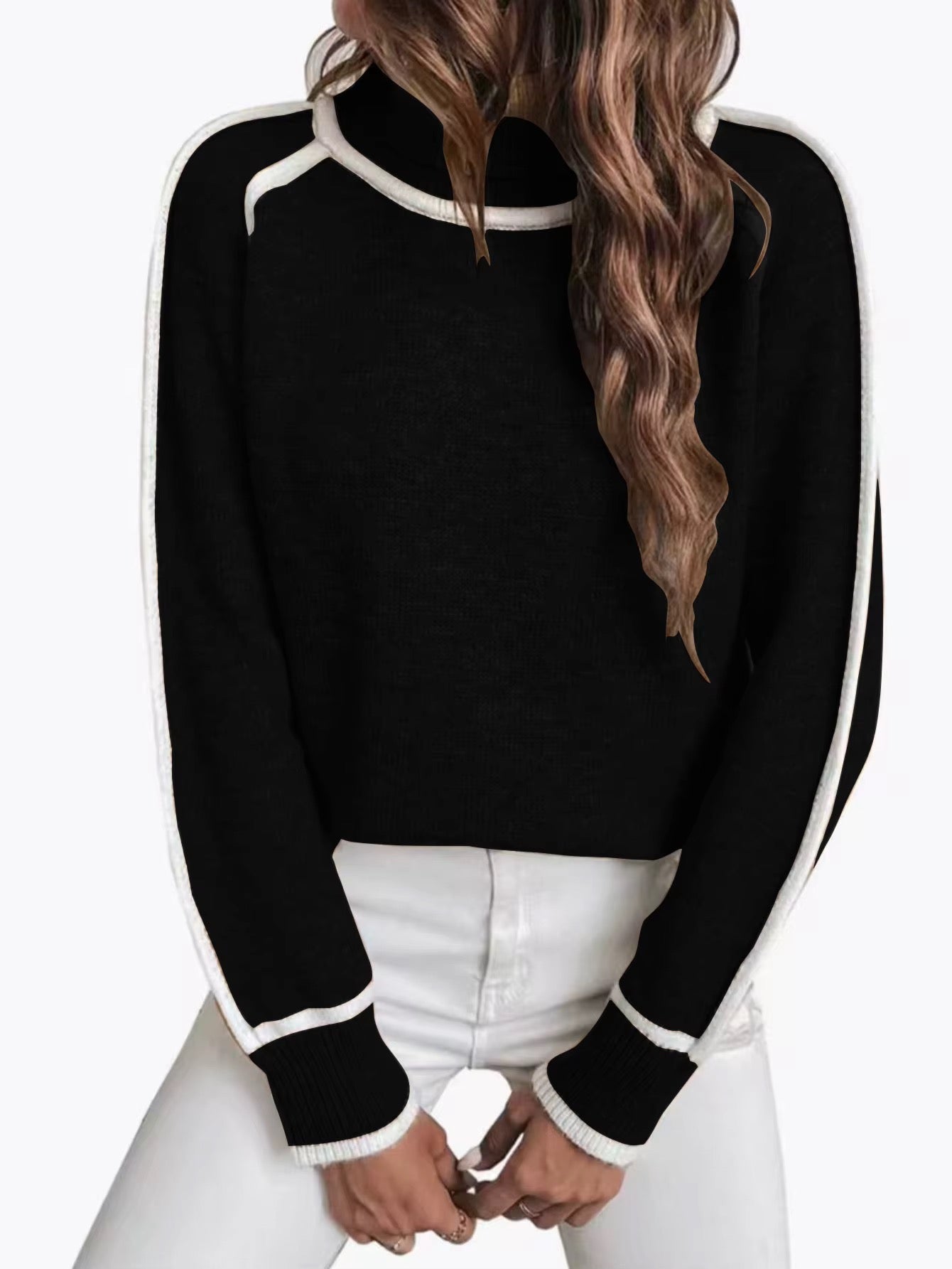 Camila | Suéter Elegante de Cuello Alto