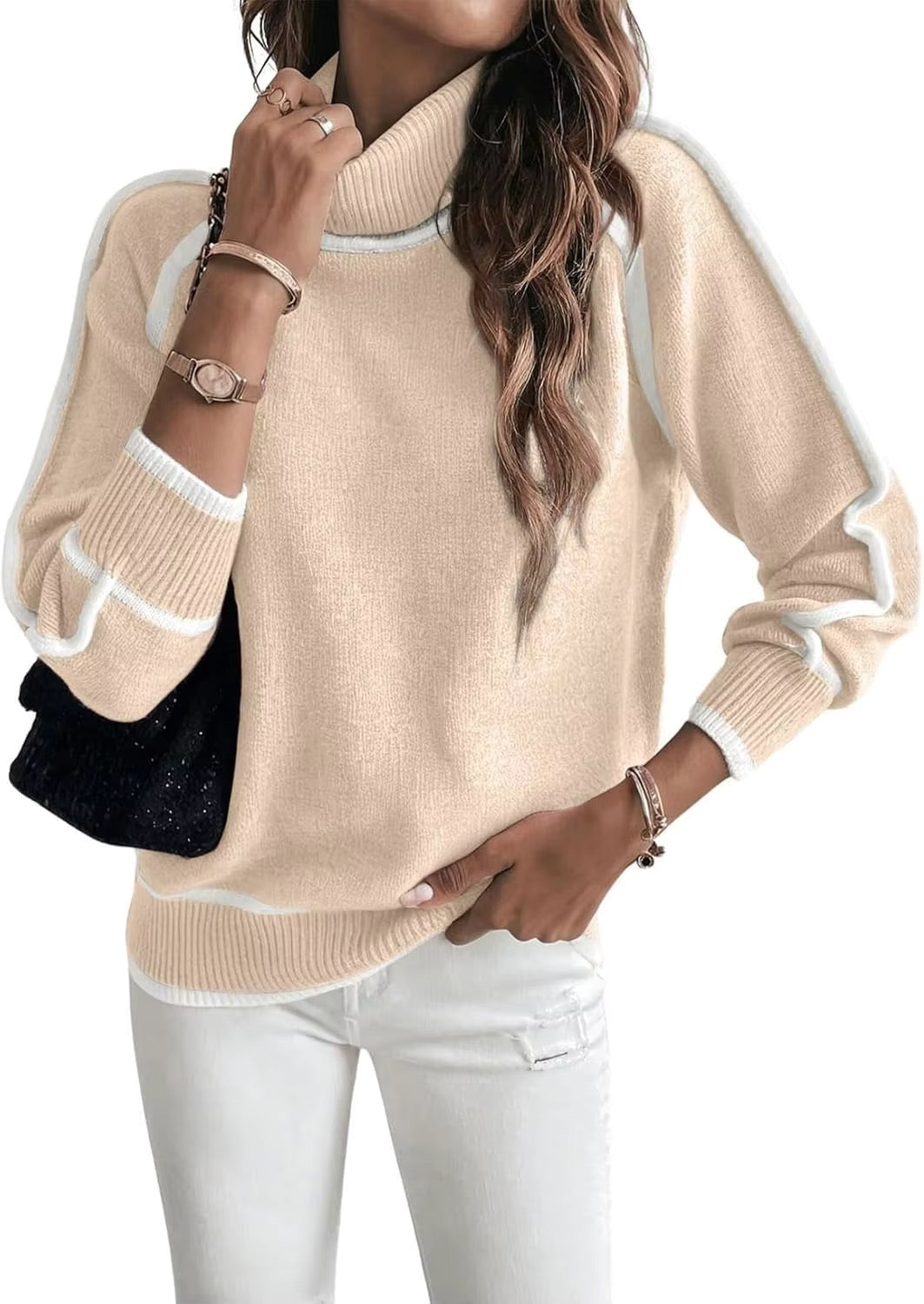 Camila | Suéter Elegante de Cuello Alto