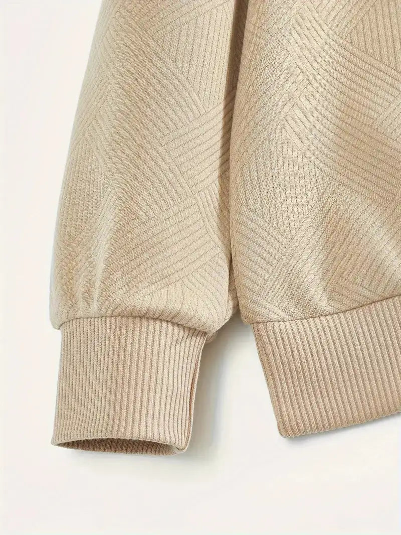 Rizo | Suéter de cremallera con diseño estampado