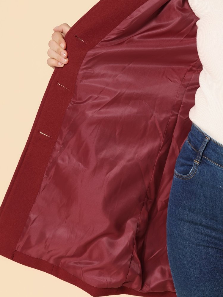 Valeria | Abrigo de invierno femenino de invierno con un botón