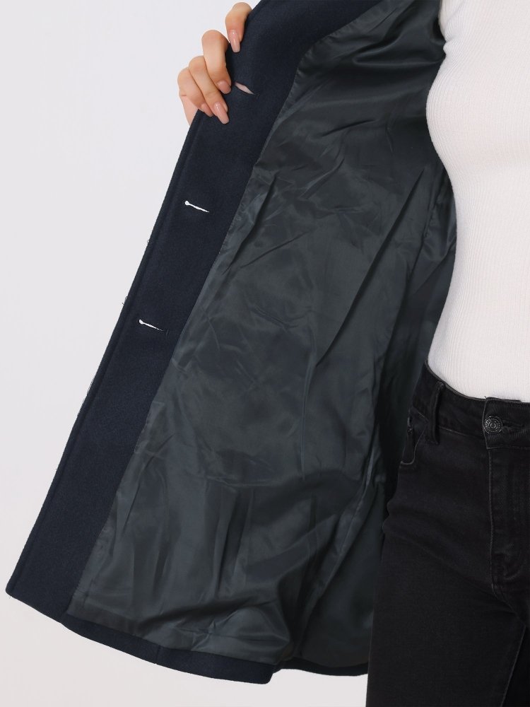 Valeria | Abrigo de invierno femenino de invierno con un botón
